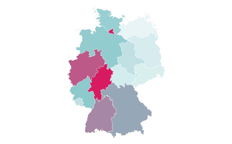 Affinity by region — GQ, Germany