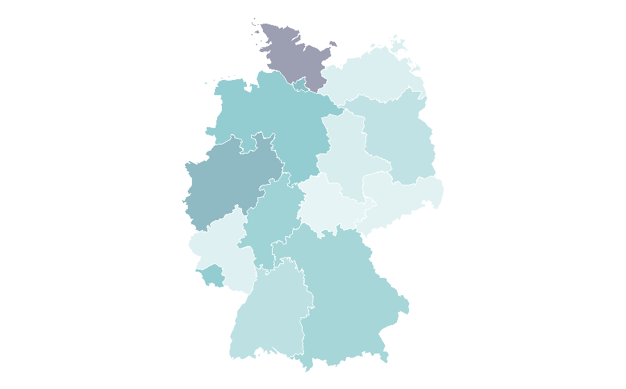 Affinity by region — Grace Jones, Germany