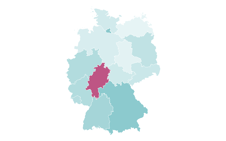 Affinity by region — Grammy Award, Germany