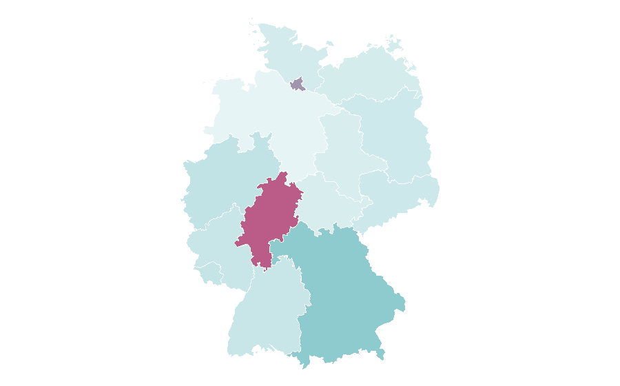 Affinity by region — Gran Canaria Airport, Germany
