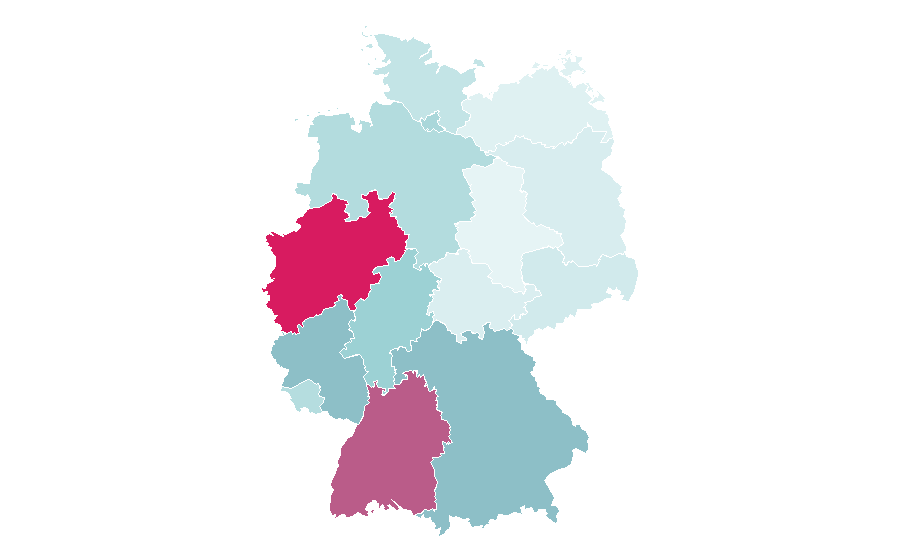 Affinity by region — Granit Xhaka, Germany