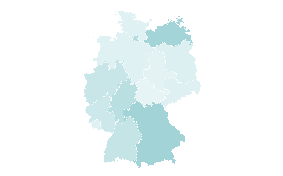 Affinity by region — Greek (TV series), Germany