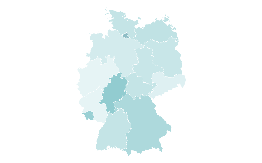 Affinità per regione — Green building, Germania