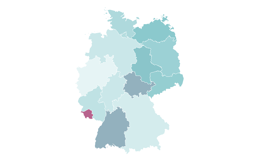 Affinity by region — Green vehicle, Germany