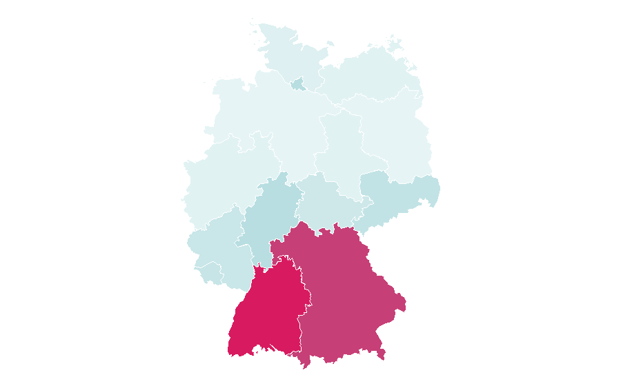 Afinidad por región — Greenfield Festival, Alemania