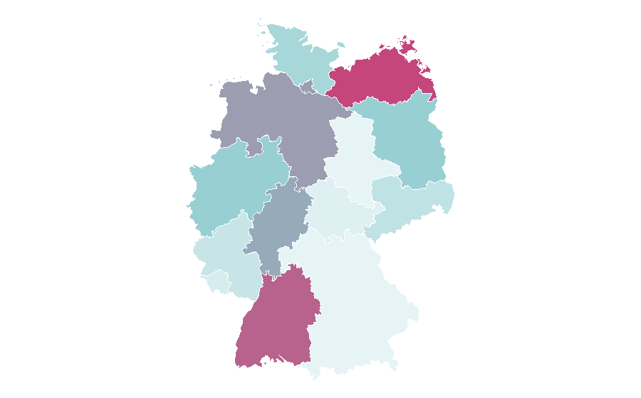 Affinity by region — Greenhouse gas, Germany