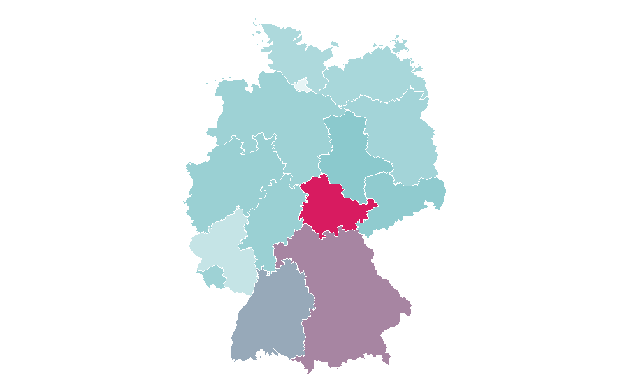 Affinity by region — Greeting card, Germany