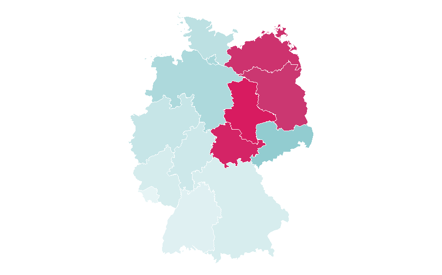 Affinity by region — Gregor Gysi, Germany
