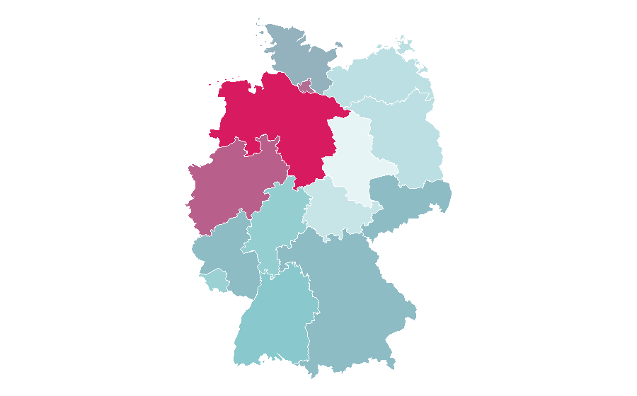 Affinité par région — Greta Thunberg, Allemagne