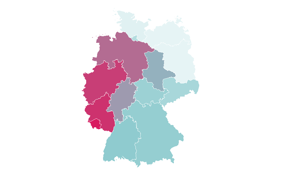Affinity by region — Grippostad C, Germany