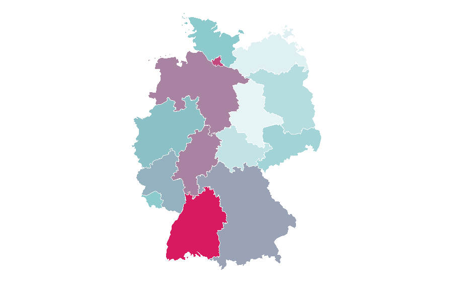 Affinity by region — Gross domestic product, Germany