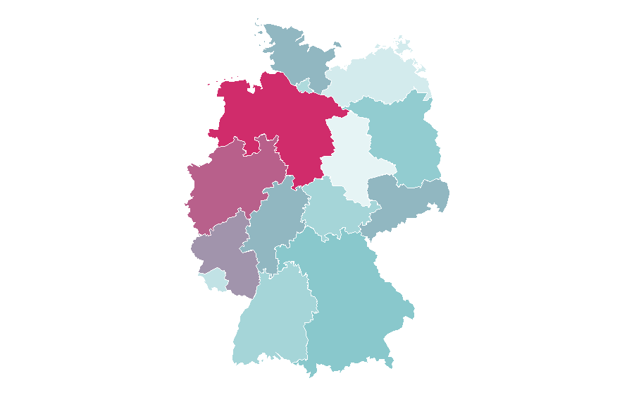 Affinity by region — Grunge, Germany