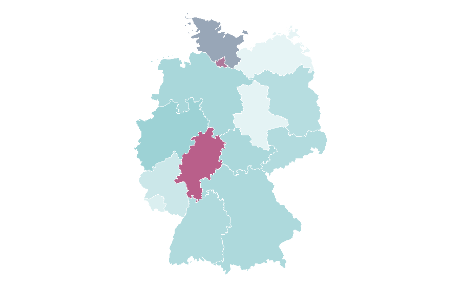 Affinity by region — GSM, Germany