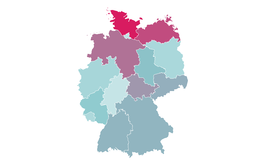 Affinity by region — Gudrun Sjödén, Germany