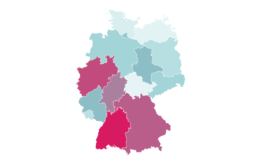 Affinity by region — Guess (clothing), Germany