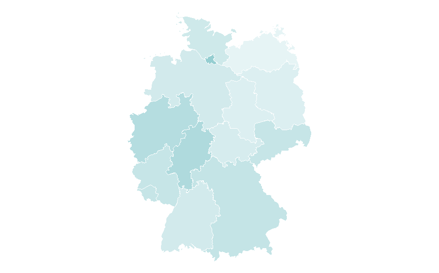 Affinity by region — Guillermo del Toro, Germany