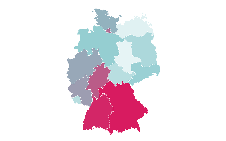 Affinity by region — Guinness World Records, Germany