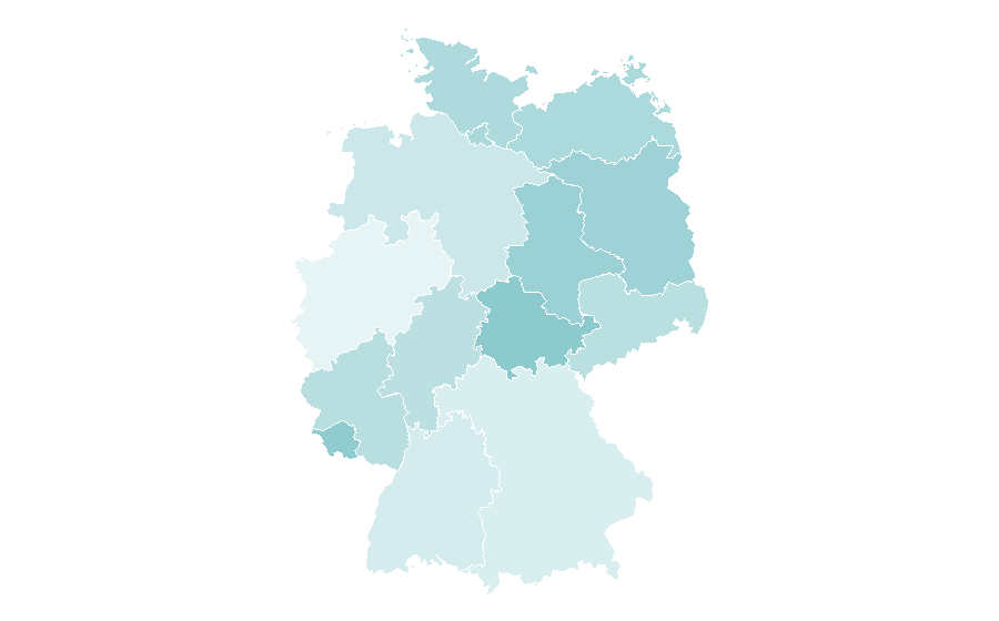Affinity by region — Gulf Arabic, Germany