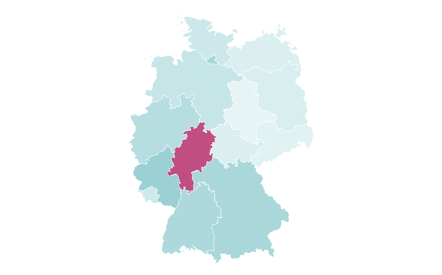 Affinity by region — Gulf War, Germany