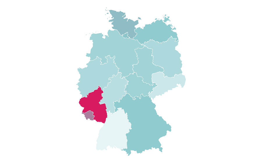 Affinity by region — Gun dog, Germany