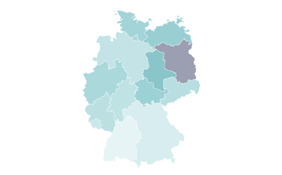 Affinity by region — Guy Pearce, Germany