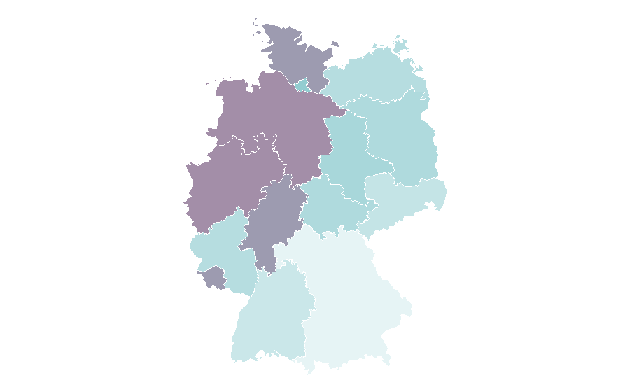 Affinity by region — Hack and slash, Germany