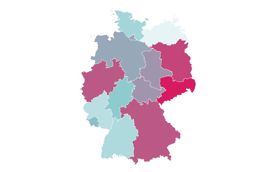 Affinity by region — Hackers, Germany