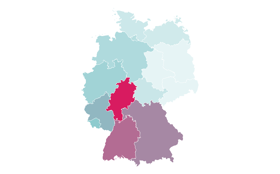 Affinité par région — Hair removal, Allemagne