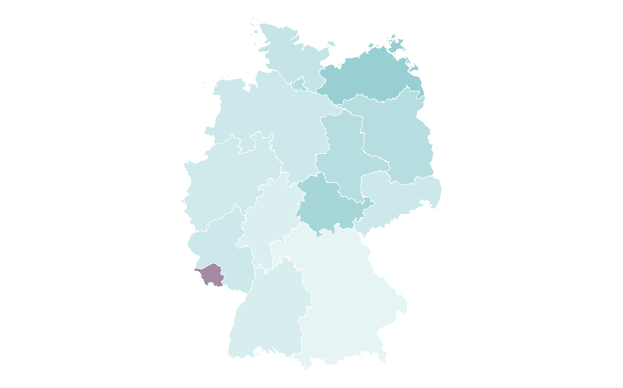 Affinità per regione — Hair tutorials, Germania