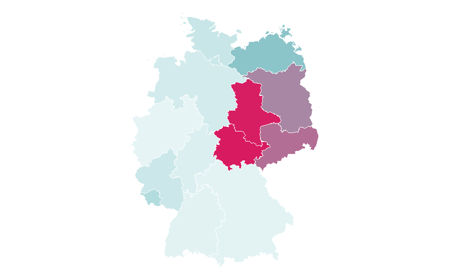 Affinity by region — Hair washing, Germany