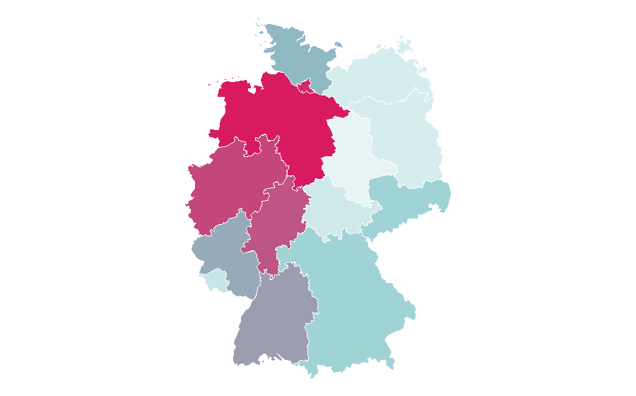 Affinity by region — Hair wax, Germany