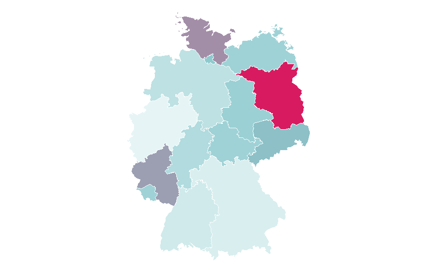 Affinity by region — Hajjah, Germany