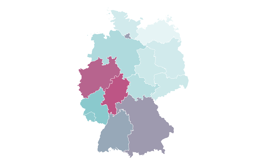 Affinity by region — Halal, Germany