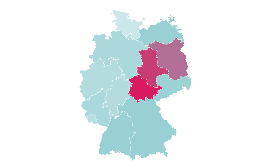 Affiniteit per regio — Halloween (band), Duitsland