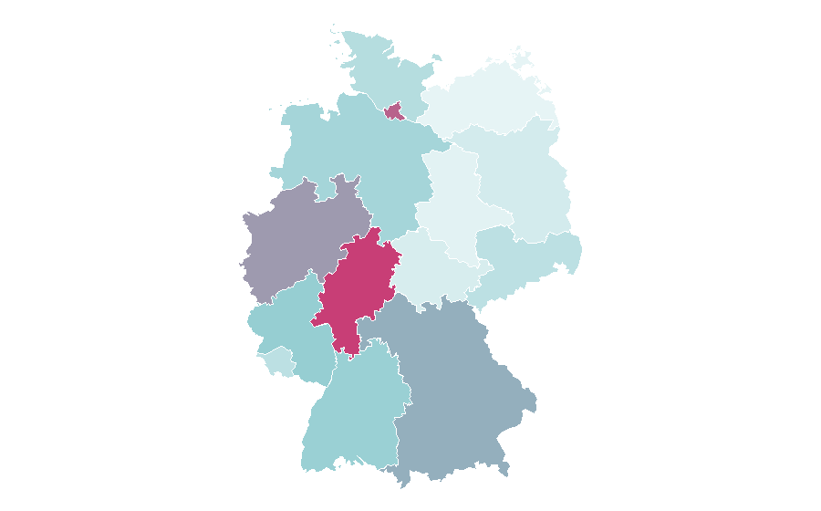Affinity by region — Halsey, Germany