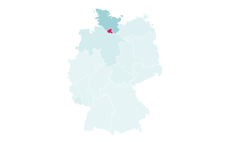 Affinity by region — Hamburg Towers, Germany