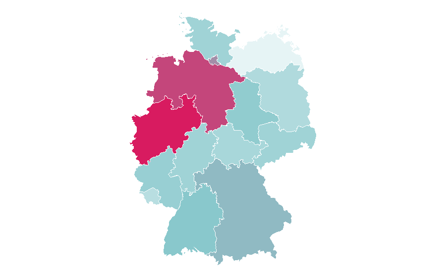 Affinity by region — hannah montana, Germany