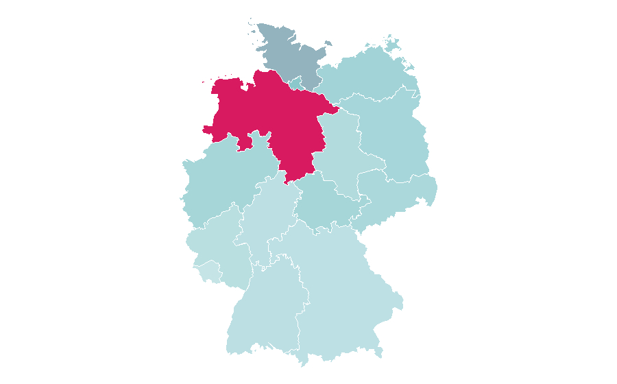 Affinity by region — Hanoverian horse, Germany