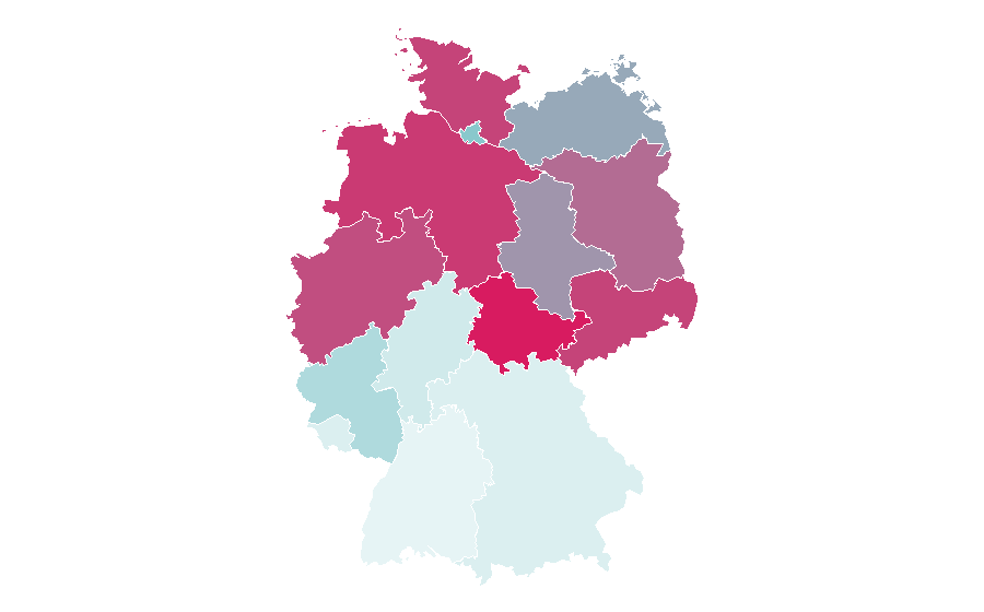 Affinität nach Region — Hape Kerkeling, Deutschland