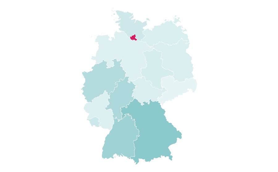 Afinidad por región — Hapoel Tel Aviv F.C., Alemania