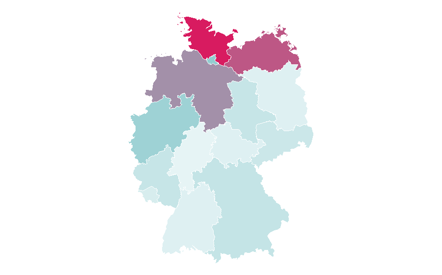 Affinity by region — Hardstyle, Germany