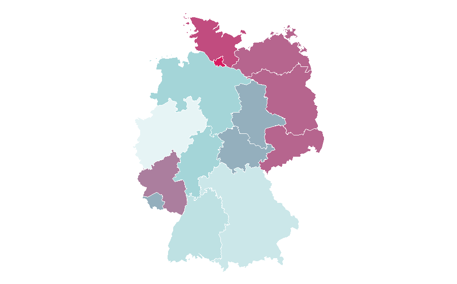 Affinity by region — Harvard, Massachusetts, Germany