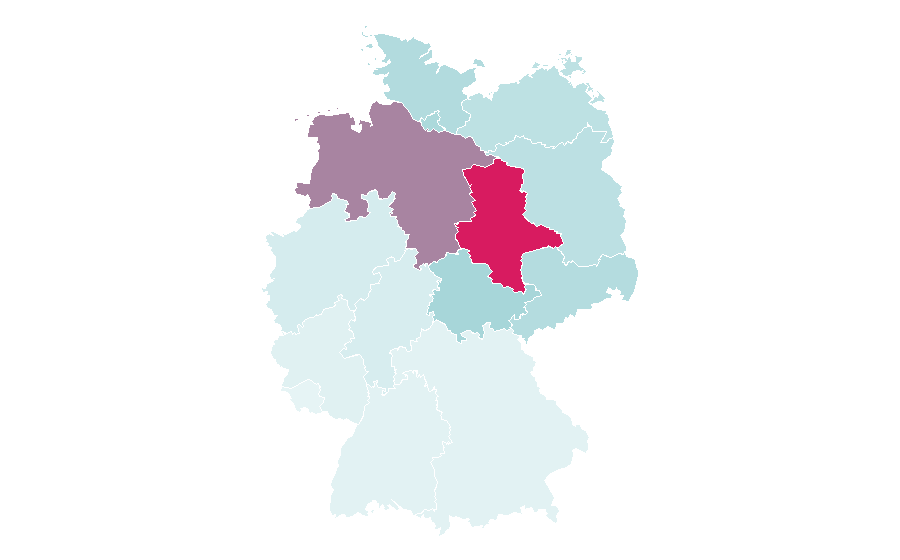 Affinity by region — Harz, Germany