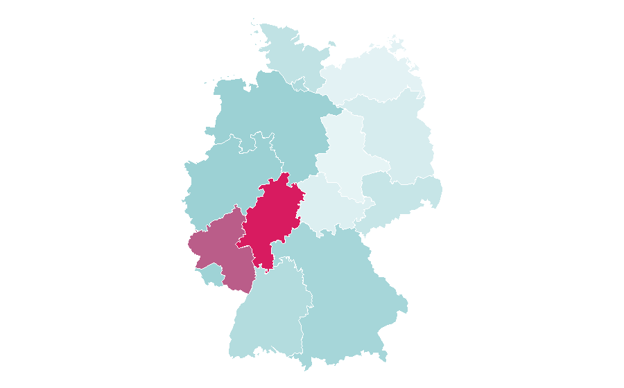 Affinity by region — Haunted house, Germany