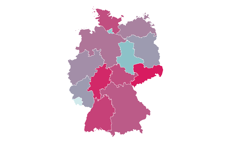Affinity by region — Hazel Brugger, Germany