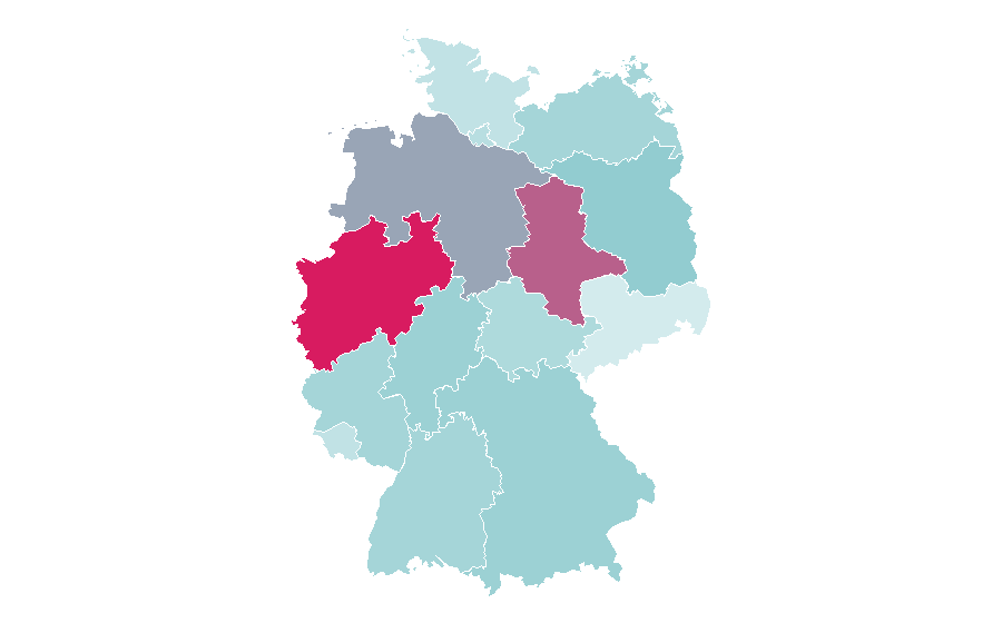 Affinity by region — Health insurance, Germany