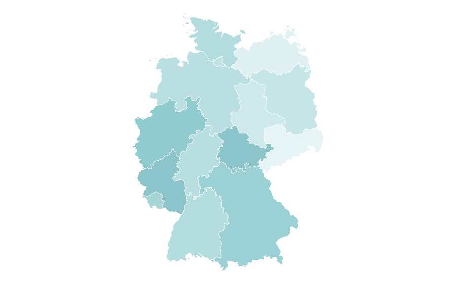 Affinity by region — Healthy Recipes, Germany