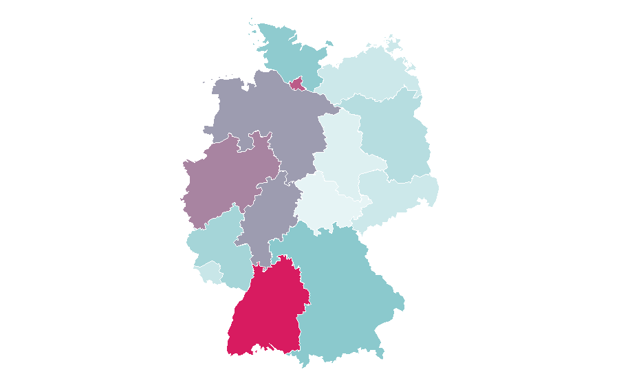 Affinity by region — Heel, Germany