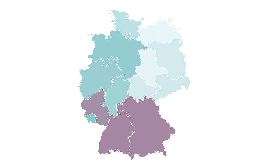 Affinity by region — Heilpraktiker, Germany