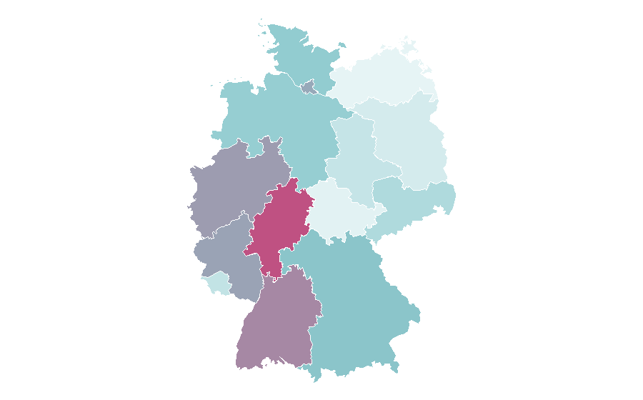 Affinity by region — Helen Keller, Germany